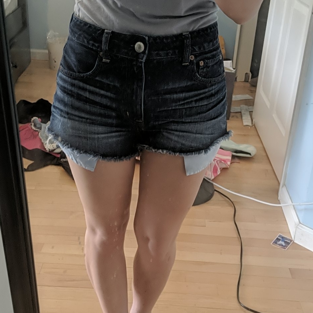 American Eagle hi-rise festival Jean shorts